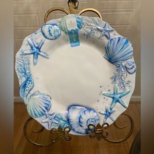- Brand New Set Of Beautiful Dinner Plates 11”Dishwasher Safe.